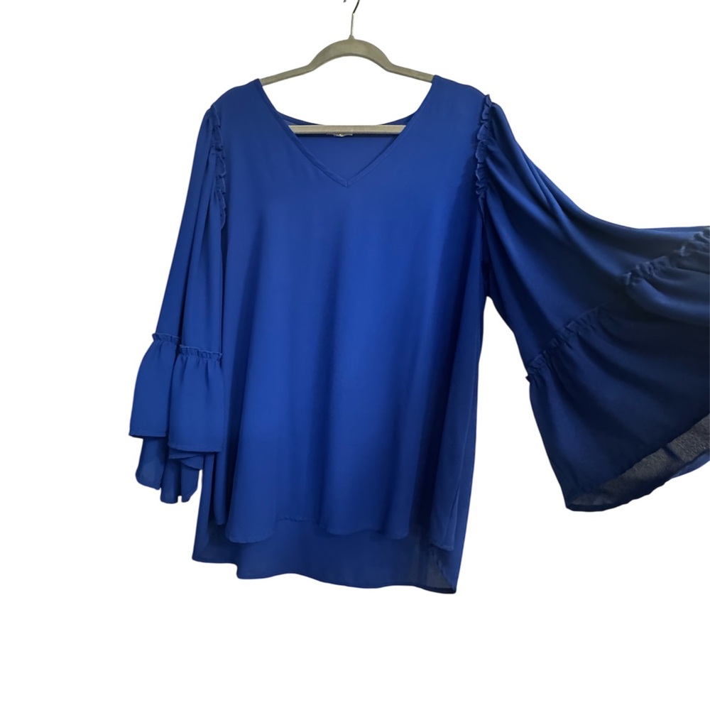 Royal blue blouse